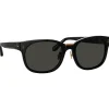 Linda Farrow - Cedric A Rectangular Sunglasses in Black and Grey - LFL1275AC9SUN - Linda Farrow Eyewear - Avvenice