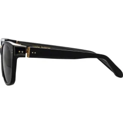 Linda Farrow - Cedric A Rectangular Sunglasses in Black and Grey - LFL1275AC9SUN - Linda Farrow Eyewear - Avvenice