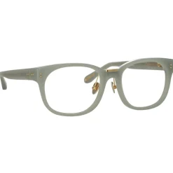 Linda Farrow - Cedric A Rectangular Optical Frames in Steel - LFL1275AC8OPT - Linda Farrow Eyewear - Avvenice