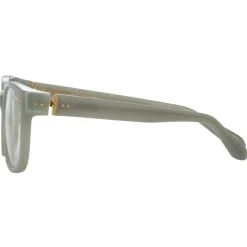 Linda Farrow - Cedric A Rectangular Optical Frames in Steel - LFL1275AC8OPT - Linda Farrow Eyewear - Avvenice