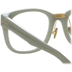 Linda Farrow - Cedric A Rectangular Optical Frames in Steel - LFL1275AC8OPT - Linda Farrow Eyewear - Avvenice