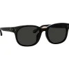 Linda Farrow - Cedric Rectangular Sunglasses in Black and Grey - LFL1275C4SUN - Linda Farrow Eyewear - Avvenice