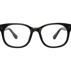 Linda Farrow - Cedric Rectangular Optical Frames in Black and Nickel - LFL1275C10OPT - Linda Farrow Eyewear - Avvenice