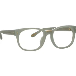 Linda Farrow - Cedric Rectangular Optical Frames in Steel - LFL1275C3OPT - Linda Farrow Eyewear - Avvenice