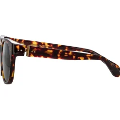 Linda Farrow - Cedric Rectangular Sunglasses in Tortoiseshell - LFL1275C5SUN - Linda Farrow Eyewear - Avvenice