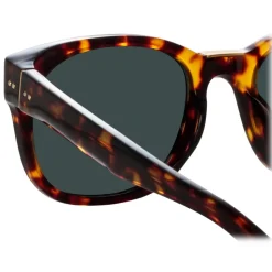 Linda Farrow - Cedric Rectangular Sunglasses in Tortoiseshell - LFL1275C5SUN - Linda Farrow Eyewear - Avvenice