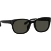 Linda Farrow - Cedric Rectangular Sunglasses in Black and Nickel - LFL1275C11SUN - Linda Farrow Eyewear - Avvenice