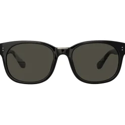 Linda Farrow - Cedric Rectangular Sunglasses in Black and Nickel - LFL1275C11SUN - Linda Farrow Eyewear - Avvenice