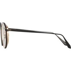 Linda Farrow - Cesar Angular Optical Glasses in Nickel - LFL1225C6OPT - Linda Farrow Eyewear - Avvenice
