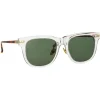 Linda Farrow - Chrysler D-Frame Sunglasses in Clear - LF43C6SUN - Linda Farrow Eyewear - Avvenice