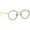 Linda Farrow - Comer Oval Optical Glasses in Yellow Gold - LFL1190C1OPT - Linda Farrow Eyewear - Avvenice