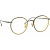Linda Farrow - Comer Oval Optical Glasses in Nickel - LFL1190C4OPT - Linda Farrow Eyewear - Avvenice