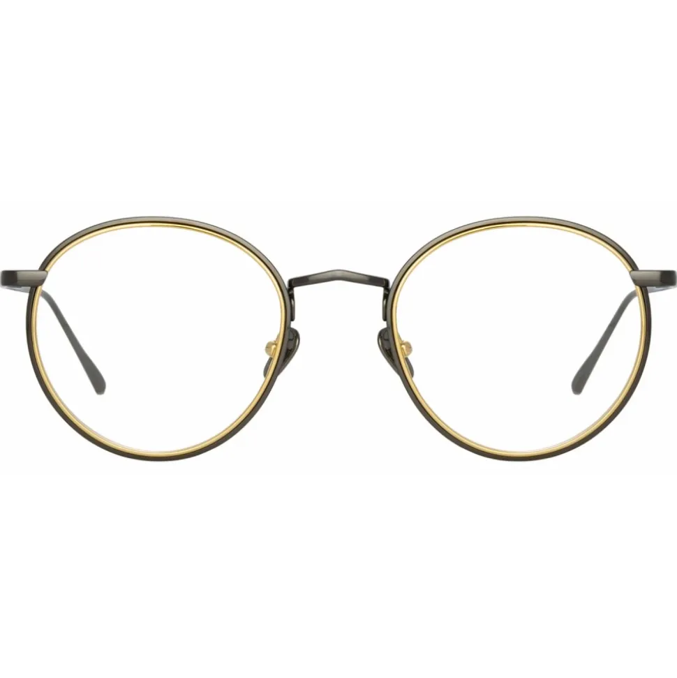 Linda Farrow - Comer Oval Optical Glasses in Nickel - LFL1190C4OPT - Linda Farrow Eyewear - Avvenice