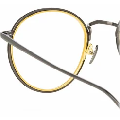 Linda Farrow - Comer Oval Optical Glasses in Nickel - LFL1190C4OPT - Linda Farrow Eyewear - Avvenice