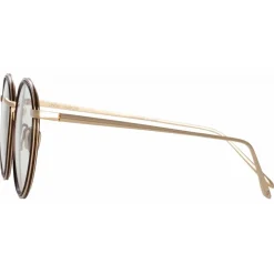 Linda Farrow - Comer Oval Optical Glasses in Light Gold - LFL1190C2OPT - Linda Farrow Eyewear - Avvenice