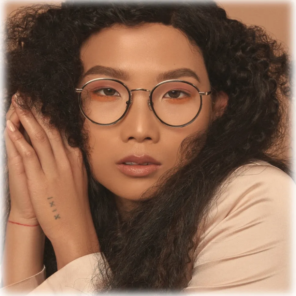Linda Farrow - Comer Oval Optical Glasses in Light Gold - LFL1190C2OPT - Linda Farrow Eyewear - Avvenice