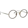 Linda Farrow - Cortina Oval Optical Glasses in Light Gold - LFL1388C2OPT - Linda Farrow Eyewear - Avvenice