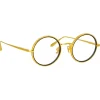 Linda Farrow - Cortina Oval Optical Glasses in Yellow Gold - LFL1388C1OPT - Linda Farrow Eyewear - Avvenice