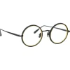Linda Farrow - Cortina Oval Optical Glasses in Nickel Yellow Gold - LFL1388C4OPT - Linda Farrow Eyewear - Avvenice