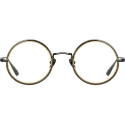 Linda Farrow - Cortina Oval Optical Glasses in Nickel Yellow Gold - LFL1388C4OPT - Linda Farrow Eyewear - Avvenice