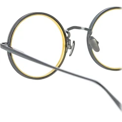 Linda Farrow - Cortina Oval Optical Glasses in Nickel Yellow Gold - LFL1388C4OPT - Linda Farrow Eyewear - Avvenice