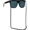 Linda Farrow - Dakota Flat Top Sunglasses in Black - LFL1304C1SUN - Linda Farrow Eyewear - Avvenice