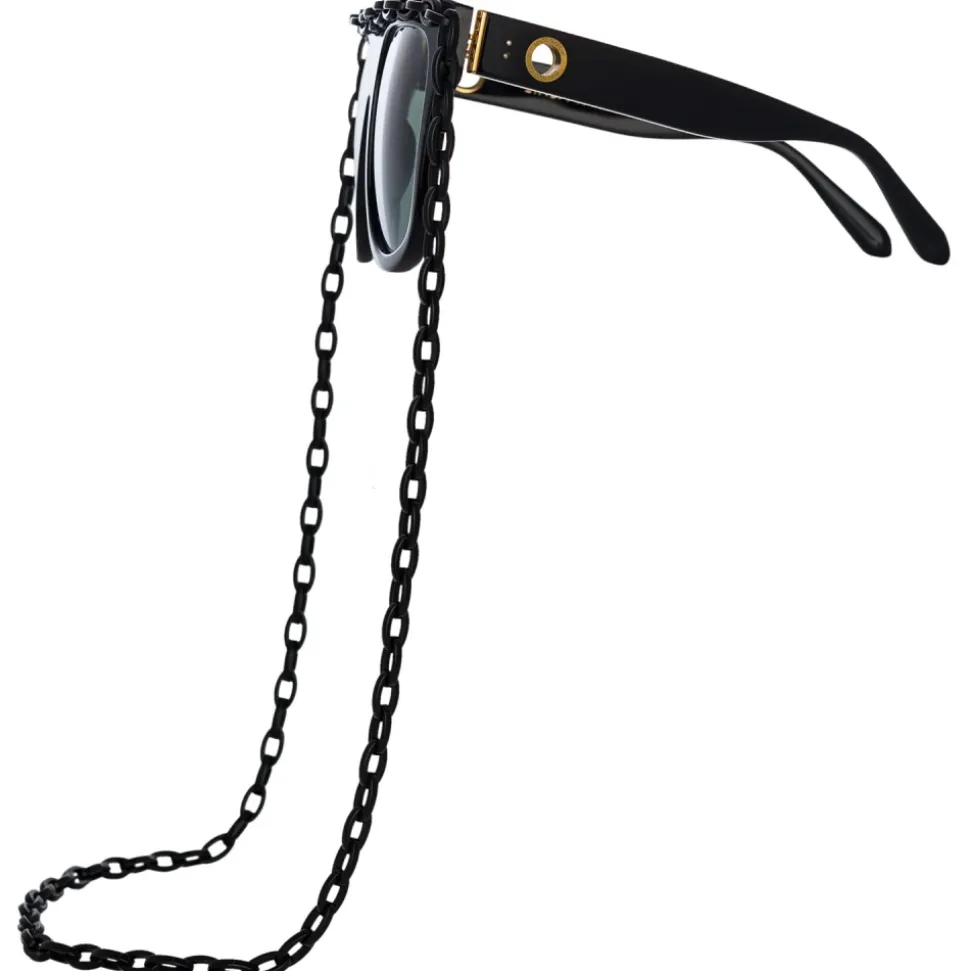 Linda Farrow - Dakota Flat Top Sunglasses in Black - LFL1304C1SUN - Linda Farrow Eyewear - Avvenice