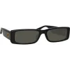 Linda Farrow - Dania Rectangular Sunglasses in Black - LFL1201C1SUN - Linda Farrow Eyewear - Avvenice