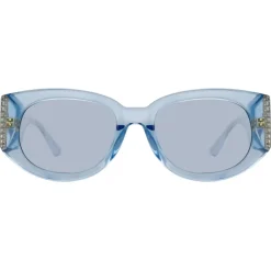 Linda Farrow - Debbie D-Frame Sunglasses in Blue - LFL1059C9SUN - Linda Farrow Eyewear - Avvenice