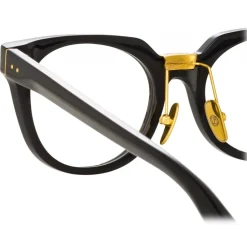 Linda Farrow - Delphine Cat Eye Optical Glasses in Black - LFL1323C1OPT - Linda Farrow Eyewear - Avvenice