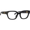 Linda Farrow - Deni D-Frame Optical Glasses in Black - LFL1243C4OPT - Linda Farrow Eyewear - Avvenice