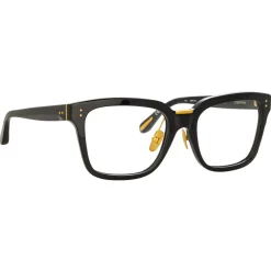 Linda Farrow - Desiree D-Frame Optical Glasses in Black - LFL1322C1OPT - Linda Farrow Eyewear - Avvenice