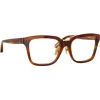 Linda Farrow - Desiree D-Frame Optical Glasses in Horn - LFL1322C3OPT - Linda Farrow Eyewear - Avvenice