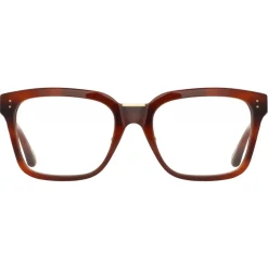 Linda Farrow - Desiree D-Frame Optical Glasses in Horn - LFL1322C3OPT - Linda Farrow Eyewear - Avvenice
