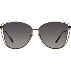 Linda Farrow - Dinah Cat Eye Sunglasses in Yellow Gold - LFL1422C3SUN - Linda Farrow Eyewear - Avvenice