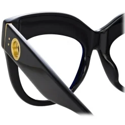 Linda Farrow - Dunaway Oversized Optical Glasses in Black - LFLC1049C14OPT - Linda Farrow Eyewear - Avvenice