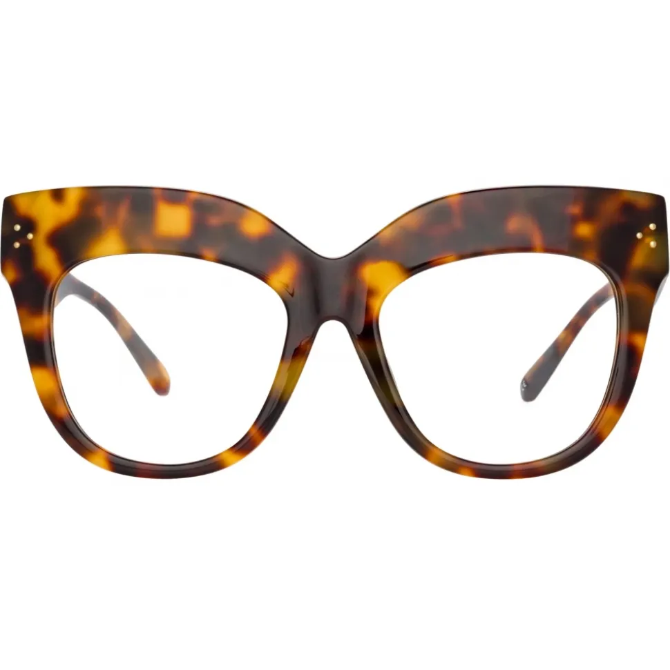Linda Farrow - Dunaway Oversized Optical Glasses in Tortoiseshell - LFLC1049C15OPT - Linda Farrow Eyewear - Avvenice