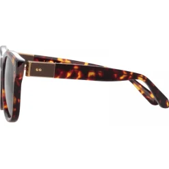 Linda Farrow - Edson D-Frame Sunglasses in Tortoiseshell - LFL1385C4SUN - Linda Farrow Eyewear - Avvenice