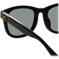 Linda Farrow - Edson D-Frame Sunglasses in Black - LFL1385C4SUN - Linda Farrow Eyewear - Avvenice
