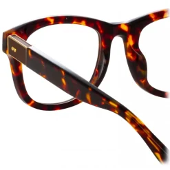 Linda Farrow - Edson D-Frame Optical Glasses in Tortoiseshell - LFL1385C2OPT - Linda Farrow Eyewear - Avvenice