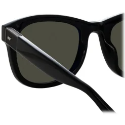 Linda Farrow - Edson D-Frame Sunglasses in Black and Nickel - LFL1385C6SUN - Linda Farrow Eyewear - Avvenice