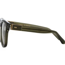 Linda Farrow - Edson Optical D-Frame in Translucent Green - LFL1385C9OPT - Linda Farrow Eyewear - Avvenice