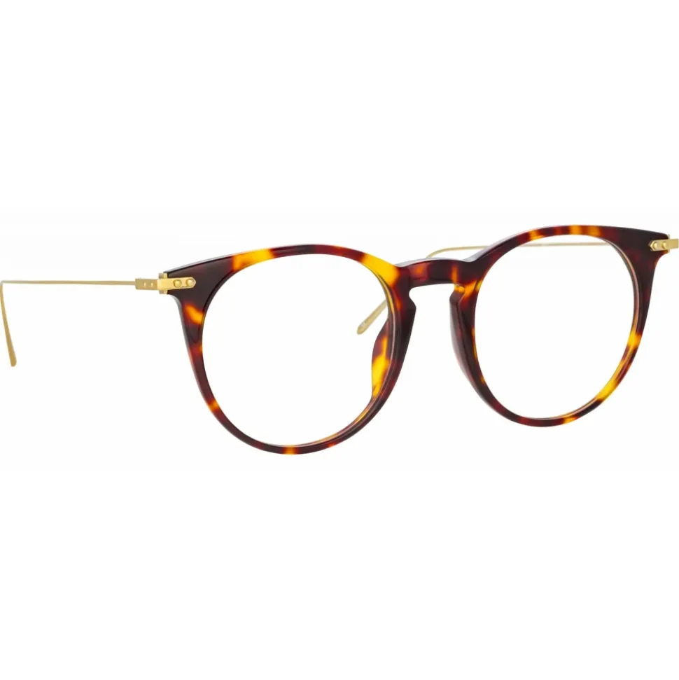 Linda Farrow - Ellis A Oval Optical Glasses in Tortoiseshell - LF54AC2OPT - Linda Farrow Eyewear - Avvenice