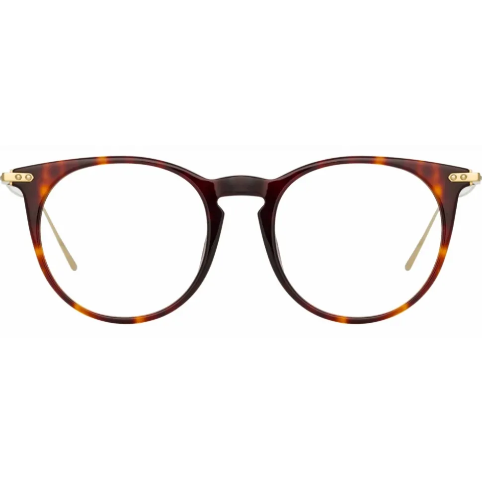 Linda Farrow - Ellis A Oval Optical Glasses in Tortoiseshell - LF54AC2OPT - Linda Farrow Eyewear - Avvenice