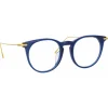 Linda Farrow - Ellis A Oval Optical Glasses in Navy - LF54AC3OPT - Linda Farrow Eyewear - Avvenice