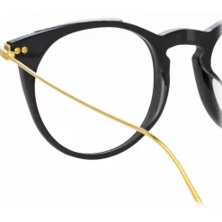 Linda Farrow - Ellis A Oval Optical Glasses in Black - LF54AC1OPT - Linda Farrow Eyewear - Avvenice