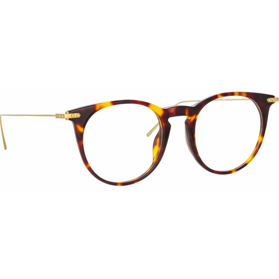 Linda Farrow - Ellis Oval Optical Glasses in Tortoiseshell - LF54C2OPT - Linda Farrow Eyewear - Avvenice