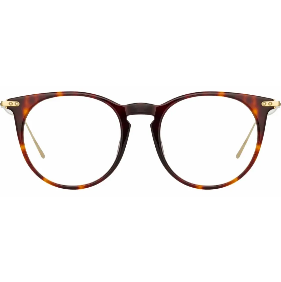 Linda Farrow - Ellis Oval Optical Glasses in Tortoiseshell - LF54C2OPT - Linda Farrow Eyewear - Avvenice
