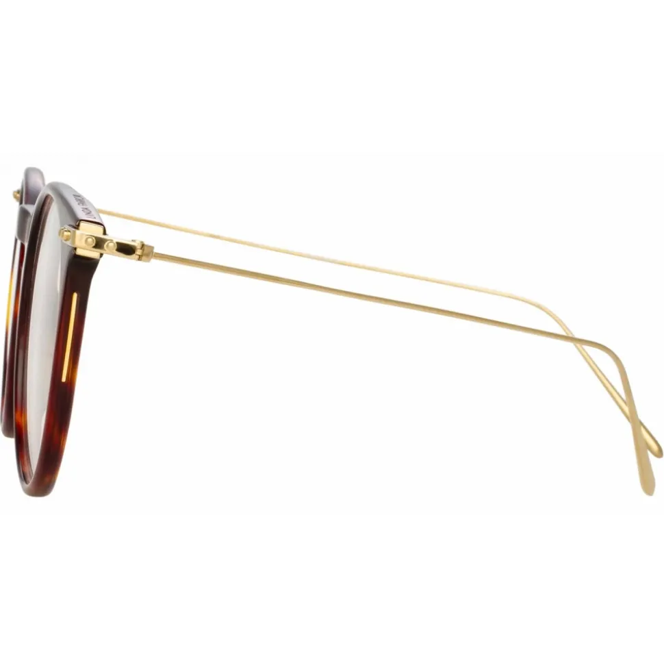 Linda Farrow - Ellis Oval Optical Glasses in Tortoiseshell - LF54C2OPT - Linda Farrow Eyewear - Avvenice