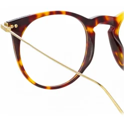 Linda Farrow - Ellis Oval Optical Glasses in Tortoiseshell - LF54C2OPT - Linda Farrow Eyewear - Avvenice
